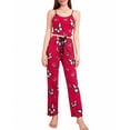 thumbnail image 2 of Gkeoshab Womens Pajama Sets Women's 2026 Summer Ribbed Two Piece Loungewear Heart Print Cami Top & Wide Leg Pants Set Casual Comfortable Outfit, 2 of 8