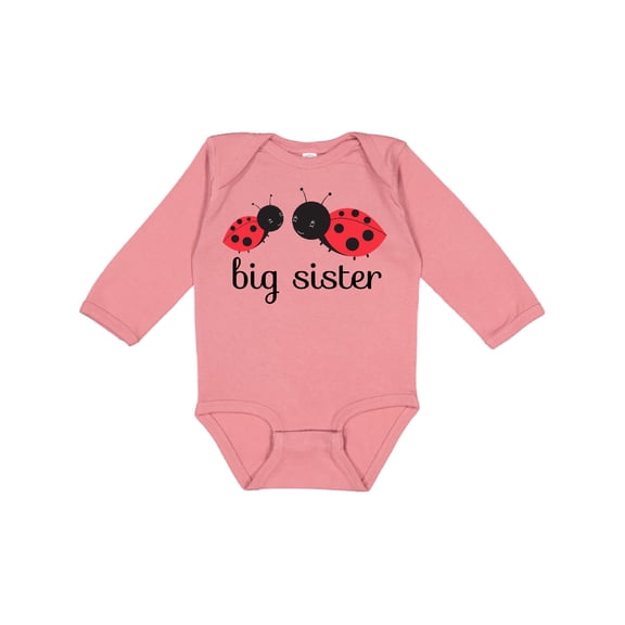 Inktastic Big Sister Girls Long Sleeve Baby Bodysuit