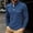 A104 Dark Blue, variant on Trikvn Men's Henley Shirt Long Sleeve Casual Shirts Contrast Placket with Pocket for Golf Business Work Slim Fit Pullover Tops Activewear