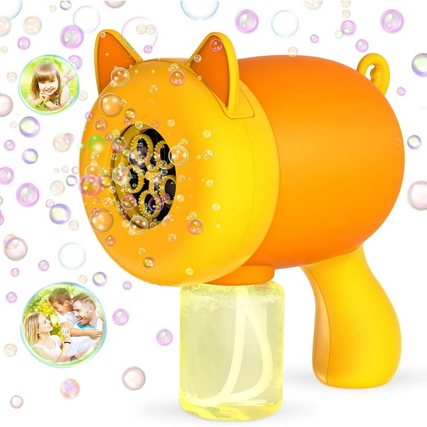 JoyX Bubble Machine Bubble Blower Cat Bubble Gun with Bubble Solution  Anti-Leakage Bubble Maker Bubble