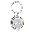 thumbnail image 1 of Logo romper cigarrillos salvar la vida Rotating keychain Metal Keyring Holder, 1 of 2