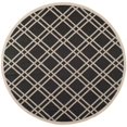 thumbnail image 1 of Safavieh Courtyard Black Indoor Outdoor Rug - Round 7'10", 1 of 2