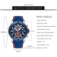 thumbnail image 6 of Mens Watches Military Sports Watch (Chronograph/Waterproof/Luminous/Calendar) Silicon Band Quartz Watch for Men, 6 of 7