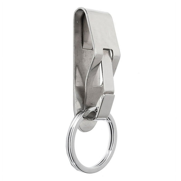 Specialist ID Belt Clip Keychain Holder with Metal Hook & Heavy Duty 1 1/4 inch Key Ring