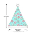 thumbnail image 3 of Haiem Colorful Sweet Donuts Pattern Santa Hat Confortable Velvet Christmas Hat for Christmas Party Favors Fit for Adults Men Women, 3 of 6