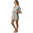 thumbnail image 2 of Casual Nights Womens Jersey Kimono Short Robe, 2 of 2