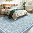 thumbnail image 4 of Ultrug Abstract Area Rug Soft Minimalist Line Rugs Non-Slip Carpet for Bedroom Living Room Home Decor,4'x6',Blue, 4 of 7