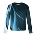 thumbnail image 5 of Big and Tall T Shirts for Men S-5X Plus Size Long Sleeve Round Neck Pullover T-Shirts Casual Basic Gradient Printed Comfort Regular Tops Tshirts, 5 of 5