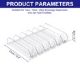 thumbnail image 2 of Organizador de 6uds para Refrigerador Unique Bargains Autoempuje Bebida Dispensador Blanco, 2 of 6