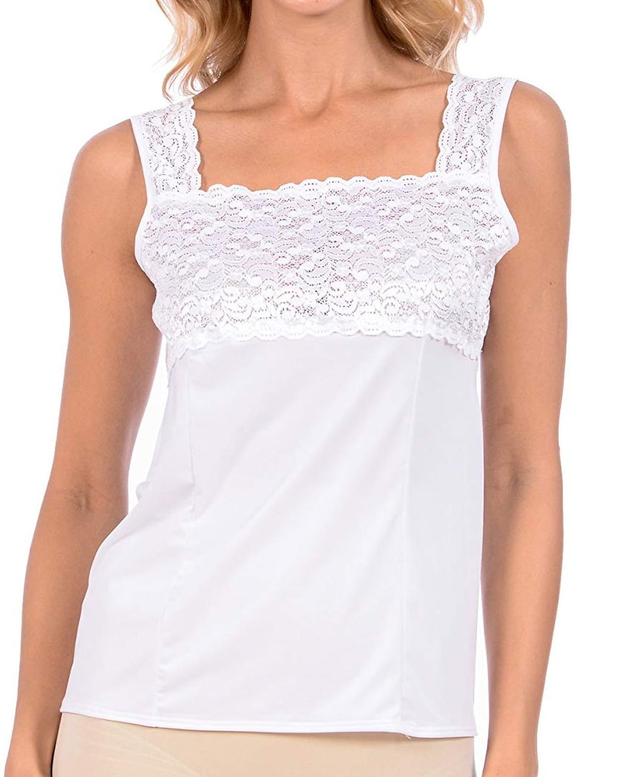 Bright Womens Tank SquareNeck Lace Camisole XL