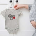 thumbnail image 5 of My Cousins Love Me Adorable Lil Cos Romper Boys or Girls Infant Baby Brisco Brands 12M, 5 of 6