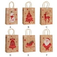 thumbnail image 4 of Injueey Bolsas de regalo navideñas de elementos únicos Amplia gama de usos Bolsas de papel marrón navideñas ampliamente utilizadas Kits de decoración para fiestas 025-4 21*15*8, 4 of 6
