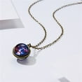 thumbnail image 6 of Jiaroswwei Women Luminous Double-sided Universe Pendant Retro Chain Necklace Jewelry Gift, 6 of 8