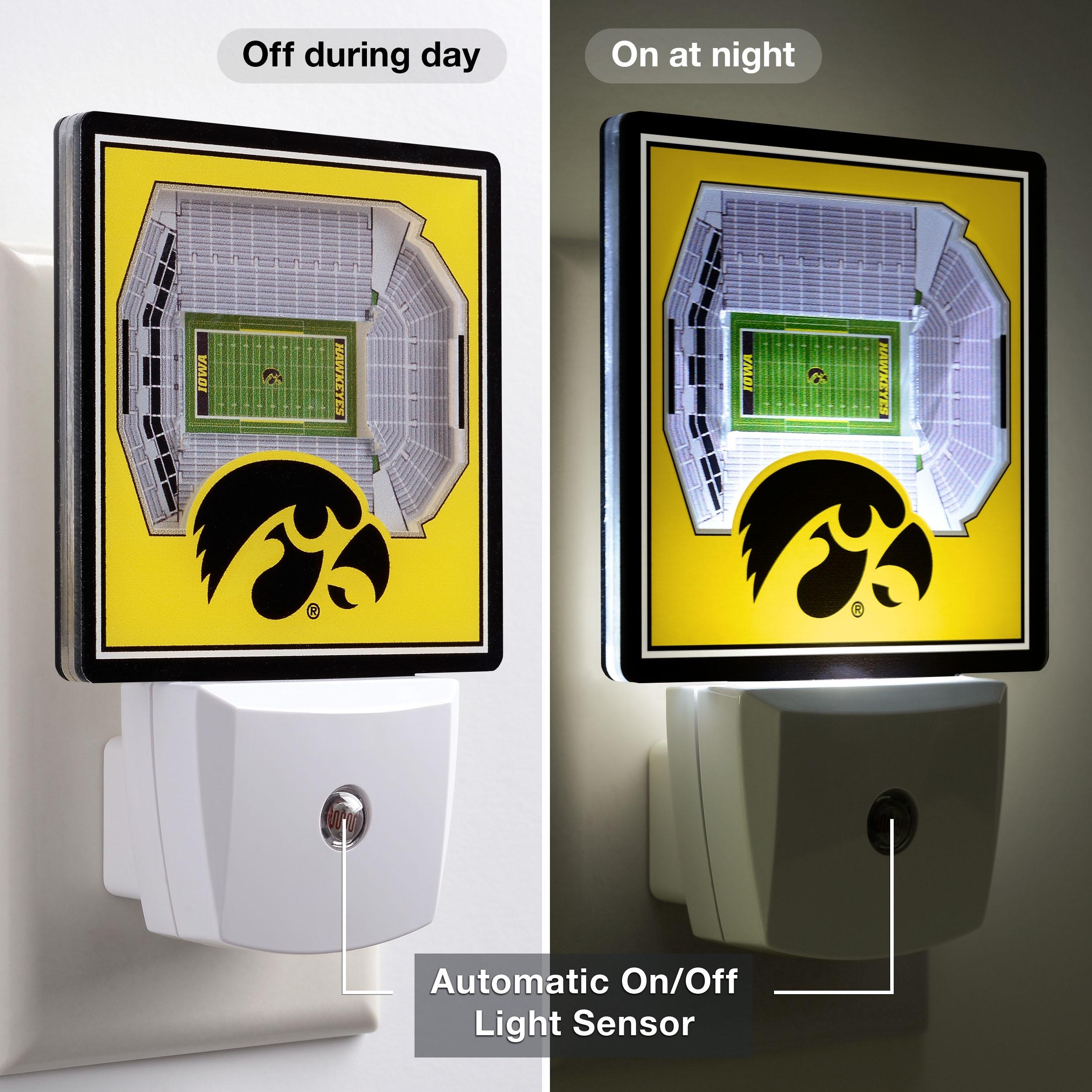 YouTheFan NCAA Iowa Hawkeyes StadiumView Nite Light