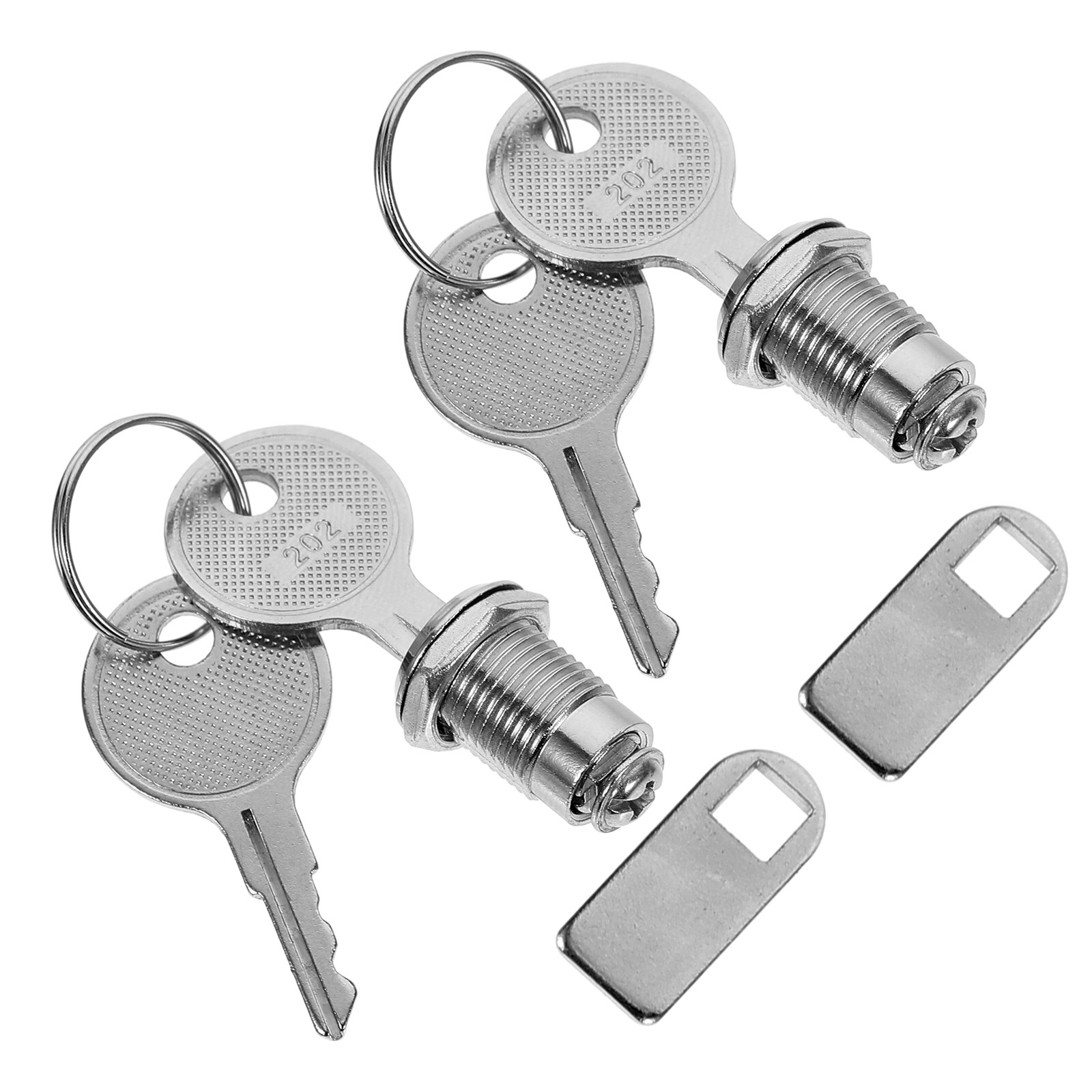 2 Sets Cam Lock Tubular Lock Rv Compartment Lock Lock With Key