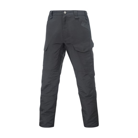 WTOBBY Men's Tactical Outdoor Work Pants, Waterproof Wear-Resistant Multi-Pocket Trousers for Fishing and Camping, Durable,Black L