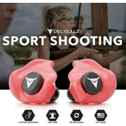 Decibullz Custom Molded Earplugs, One Count - 31dB NRR, Comfortable Protection for Shooting & Travel (Red)