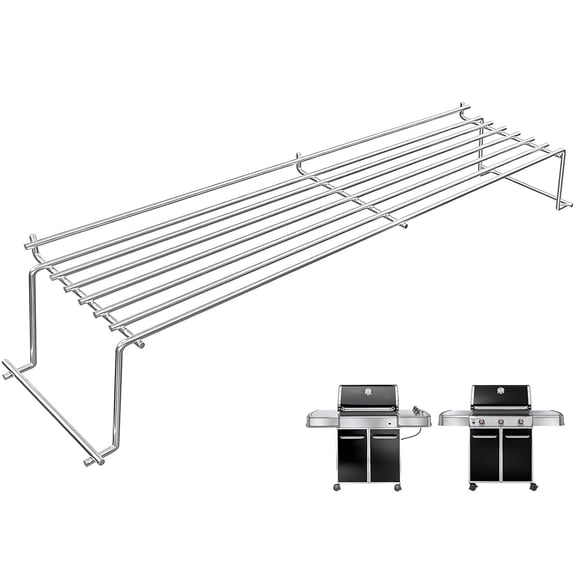 Stainless Steel Warming Rack for Weber Genesis 300 Series (2007-2016), Fits Genesis E-310, E-320, E-330, S-310, S-320, S-330, Replaces Weber 65054