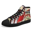 thumbnail image 7 of Easter Day Jesus He Is Risen High Top Canvas Shoes Sneakers Black Size 12, 7 of 7