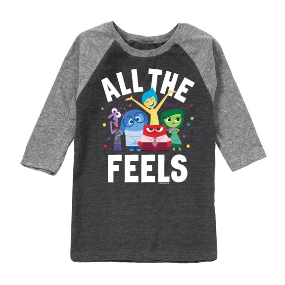 Inside Out - All The Feels -Toddler And Youth Raglan Graphic T-Shirt