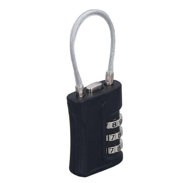 Saluaqui tsa Candados de Equipaje, Candado de Cable Reiniciable de 3 Dígitos, Candados de Equipaje de Vije, Nivel de Seguridad Mejorado, Fácil Configuración y Reinicio,