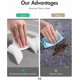 thumbnail image 3 of Bathroom Rug-Bathroom Mat-Bath Mat for Bathroom Non Slip Absorbent Quick Dry Thin Bath Rug-Shower Rug Stain Resistant Easy Care-17"x27" Gray, 3 of 4
