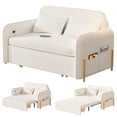 thumbnail image 2 of Xinwanna Pull Out Sofa Bed, Full Size Sleeper Sofa, USB Charging, Loveseat for Living Room, Apartment, Supports 600 LBS, 2 of 9