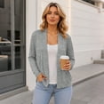 thumbnail image 5 of akafmk Cropped Cardigan for Women Lightweight Knit Cotton Cardigans Open Front Soft Elegant Versatile Casual Fall Cardigan, Size 3XL, 5 of 7