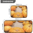 thumbnail image 2 of SKYSONIC Pumpkins Thanksgiving Kitchen Rugs Set of 2, Fall Floor Runner Area Rug Washable Carpet Mat Perfect for Living Room Bedroom Entryway, 2 of 7