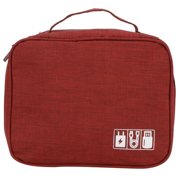 Bolsa De Almacenamiento De Cables, Organizador De Cargadores, Organizador De Baterías, Organizador Electrónico, Con Bolsillos De Malla, Cable USB Para Auriculares ANGGREK Otros