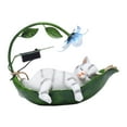thumbnail image 4 of Colaxi Animal Hanging Solar Light Decorative Solar Light Statue Art Garden Light Garden Decoration for Pathway Indoor Farmhouse Lawn White Cat, 4 of 9