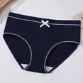 thumbnail image 2 of Girls Cotton Underwear & Briefs Ribbed Low Rise Soft Breathable for Girls 5-16 Years, 1-Pack, Blue,Size 5-8 T, 2 of 5