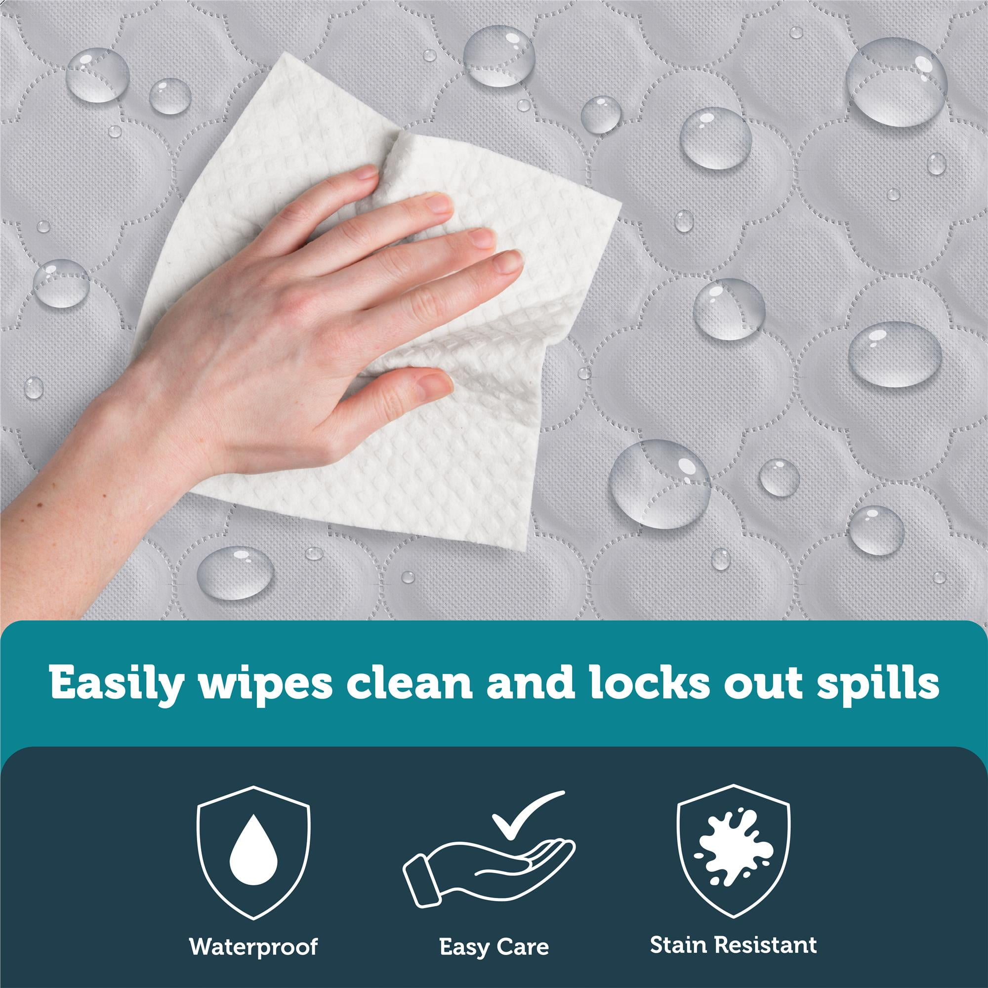 Safety 1st Grow with Me 5" Dual Sided 2-in-1 Antimicrobial Crib & Toddler Mattress, White Cloud