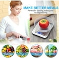thumbnail image 5 of Food Kitchen Scale, Weight Grams and Oz, LED Backlit Display, Stainless Steel, 5 of 7