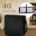 40 Black CD DVD Disc Carry Case Holder Bag Wallet Storage Binder Bags L1J1 2022 F8M3