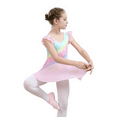 thumbnail image 6 of Yuyuekeji Girls Dance Ballet Leotards,Kids Ruffle Sleeve Tutu Skirted Dress 4-11 T, 6 of 6