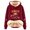 Wine, variant on NinXxx Women's Casual Cow Print Hoodie Long Sleeve Pullover Sweatshirt Blue L