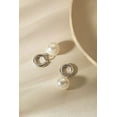 thumbnail image 2 of S. Leaf  925 Silver Natural Cultured Freshwater Pearl Earrings (Silver), 2 of 5