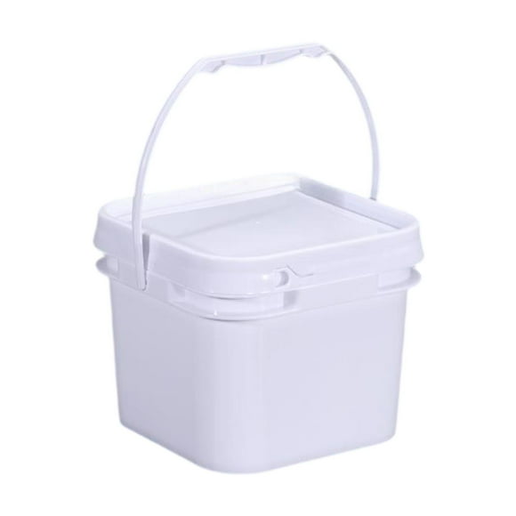 Pintar el agua de la cubeta de agua puede organizador portátil de bañera contenedor de cubo de almacenamiento de alimentos para proyectos de manejo de 2.5L