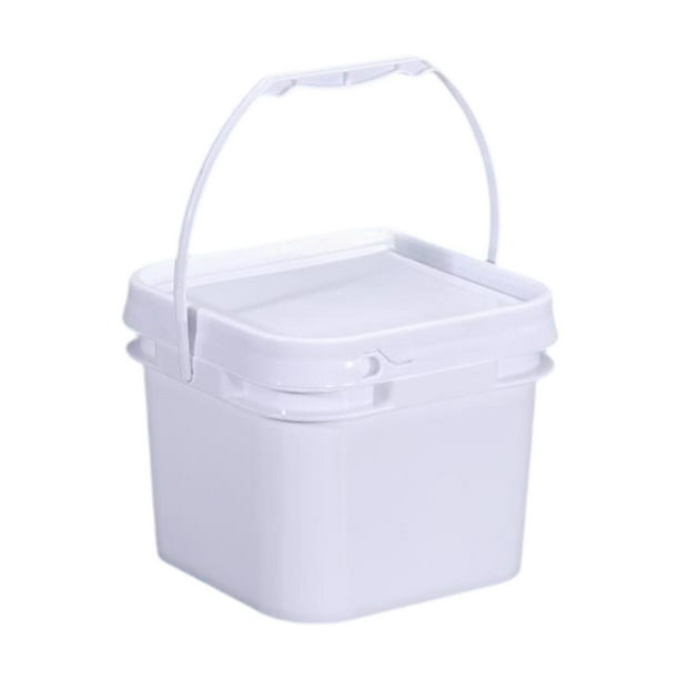Pintar el agua de la cubeta de agua puede organizador portátil de bañera contenedor de cubo de almacenamiento de alimentos para proyectos de manejo de 2.5L