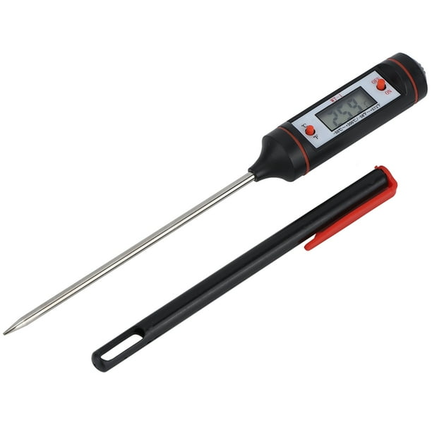 Termómetro para alimentos, termómetro digital para alimentos, monitor largo de temperatura de alimentos, medidor de temperatura de carne, eficiencia óptima