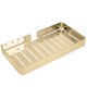 thumbnail image 3 of Stainless Steel Wall Mounted Soap Dish Drainer Shelf for Bathroom Kitchen (Gold), 3 of 3