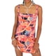 thumbnail image 2 of SAYOO Vestido sin Mangas para Mujer, Estampado de Flores Correa Ancha para el Hombro Mini de una Pieza SAYOO  Sexy, 2 of 10
