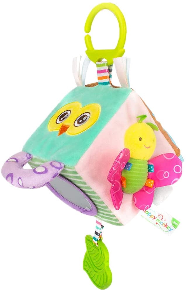 Baby Car Seat Stroller Toys, Soft Hanging Rattle Blocks, Thre
