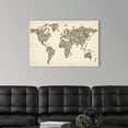 thumbnail image 3 of Great Big Canvas "World map made up of shoes"  by Michael Tompsett Black Gray   Wrapped Canvas Print Wall Artwork, 3 of 7