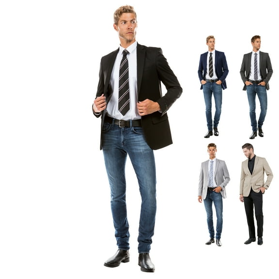 ZeGarie Men’s Tailored Fit Luxury Suit Separates Blazer Jacket, Designed for Custom Suit Sizing