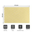thumbnail image 5 of Yellow and White Checkerboard Pattern Door Rugs,Washable Non Slip Door Mats Indoor,Decorative Door Mats,Entry Mat Indoor for Entrance,Bedroom,Kitchen,Bathroom,20"x32", 5 of 6
