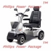 Afikim - Afiscooter C4 Breeze - Mid Size Mobility Scooter - 4-Wheel - Silver - PHILLIPS POWER PACKAGE TM - $500 VALUE