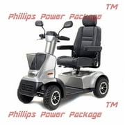 Afikim - Afiscooter C4 Breeze - Mid Size Mobility Scooter - 4-Wheel - Silver - PHILLIPS POWER PACKAGE TM - $500 VALUE