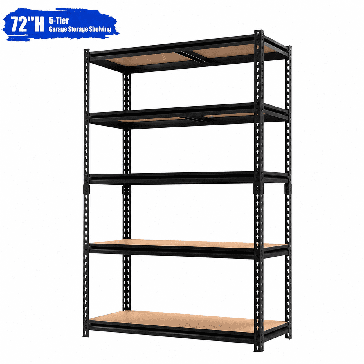 ZEUKMXOO Heavy Duty Garage Shelving Unit - 72In Adjustable Storage Shelves, 5-Tier Shelf Rack organizer for Storage and Organization